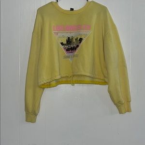 Forever 21 Graphic Cropped Los Angeles Long Sleeve